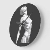 Modern Android Sketch - Minimalist Wall Clock ラージ壁時計 (傾斜)