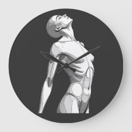 Modern Android Sketch - Minimalist Wall Clock ラージ壁時計