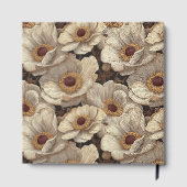 Modern Anemones Accent Fall Wedding ゲストブック (裏面)