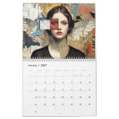 Modern Angel Art 2026 Calendar カレンダー (1月 2027)