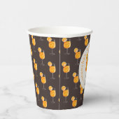 Modern Aperol Spritz Bachelorette Party Paper Cup 紙コップ (右)