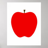 Modern Apple print ポスター (正面)