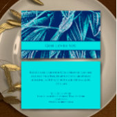 Modern Aqua Nature Custom Bible Scripture Church  名刺