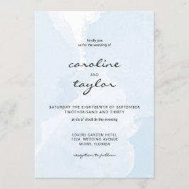 Modern, aquarell, minimalistic Wedding Collection 招待状