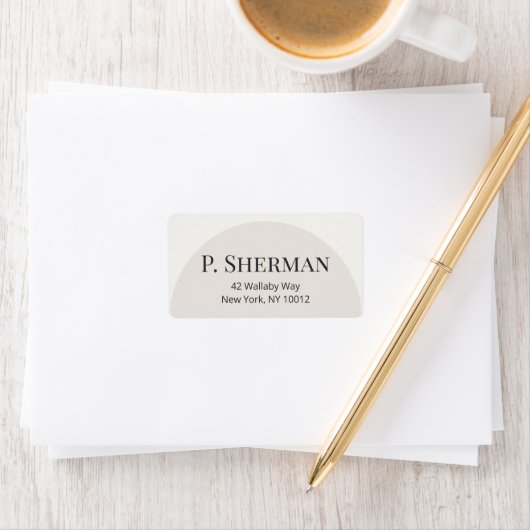 Modern Arch Address Labels ラベル (インサイチュ)