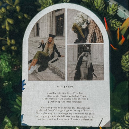 Modern Arch | Class Of Graduation Announcement 招待状