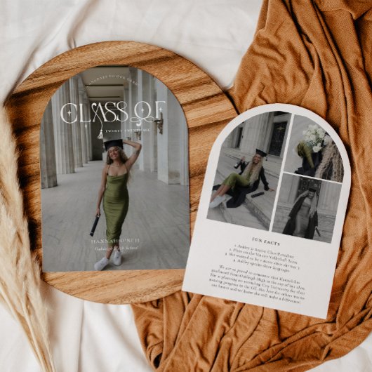 Modern Arch | Class Of Graduation Announcement 招待状