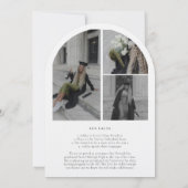 Modern Arch | Class Of Graduation Announcement 招待状 (裏面)