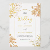 Modern Arch Frame  箔招待状 (正面)