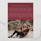 Modern Arch Happy Valentine's Day Photo 箔シーズンカード (裏面)