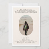 Modern Arch High School Photo Graduate 案内状 (裏面)