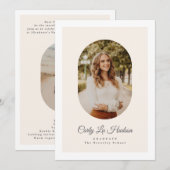 Modern Arch High School Photo Graduate 案内状 (正面/裏面)