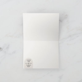 Modern Arch Jewish Wedding Thank You | Bilingual サンキューカード