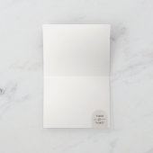 Modern Arch Jewish Wedding Thank You Card Template サンキューカード (内部)