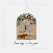 Modern Arch Photo Drive Safe Car Ornament メタルオーナメント (裏面)