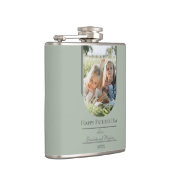 Modern Arch Photo Father's Day | Sage Green フラスク (右)