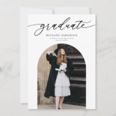 Modern Arch Photo Graduation 招待状 (正面)