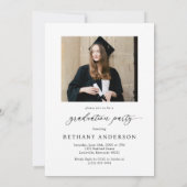 Modern Arch Photo Graduation 招待状 (裏面)