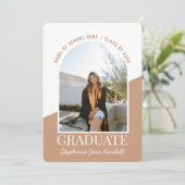 Modern Arch Photo Graduation 招待状 (スタンド正面)