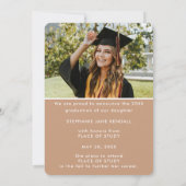 Modern Arch Photo Graduation 招待状 (裏面)