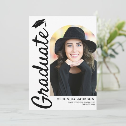 Modern Arch Photo Graduation 案内状 (スタンド正面)