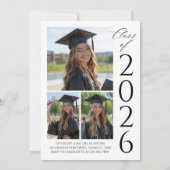 Modern Arch Photo Graduation Invitation 招待状 (裏面)