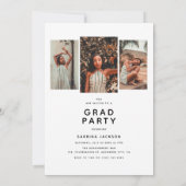 Modern Arch Photo Graduation Party 招待状 (裏面)