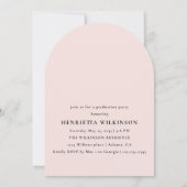 Modern Arch Photo Graduation Party Announcement 招待状 (裏面)