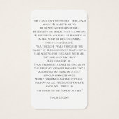 Modern Arch Photo Memorial Prayer Card (裏面)