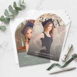 Modern Arch Photo Minimalist Graduation | PhotoPop 招待状