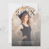 Modern Arch Photo Minimalist Graduation | PhotoPop 招待状 (正面)