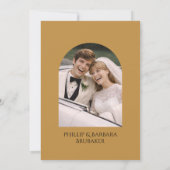 Modern Arch Photo Surprise 50th Anniversary Party 招待状 (裏面)