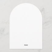 Modern Arch Wedding Invitation | Stylish Aesthetic 招待状 (裏面)