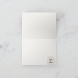 Modern Arch Wedding Thank You Card Template サンキューカード
