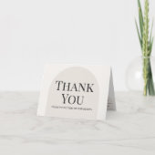 Modern Arch Wedding Thank You Card Template サンキューカード (正面)