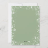 Modern Arched Photo on Sage Green Christmas シーズンカード (裏面)