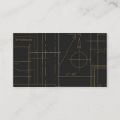 Modern Architect Black Gold 名刺 (裏面)