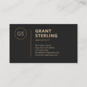 Modern Architect Black Gold 名刺 (正面)