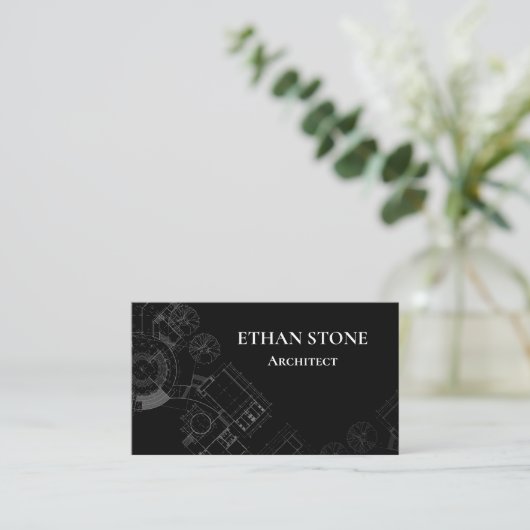 Modern Architect Business Card 名刺 (スタンド正面)