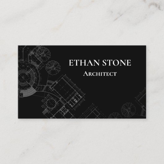 Modern Architect Business Card 名刺 (正面)