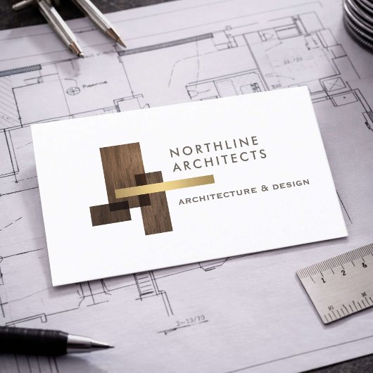 Modern Architect Firm Logo 名刺