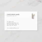 Modern Architect Firm Minimalist 名刺 (裏面)