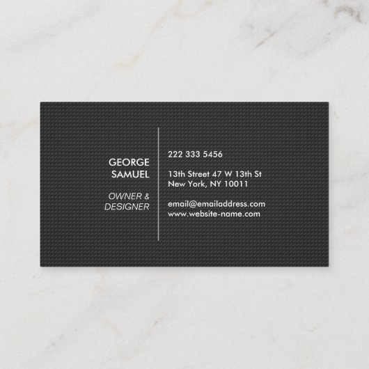 Modern Architectural Blocks Logo 名刺 (裏面)