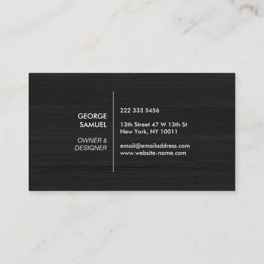 Modern Architectural Blocks Logo II White/Gray  名刺 (裏面)