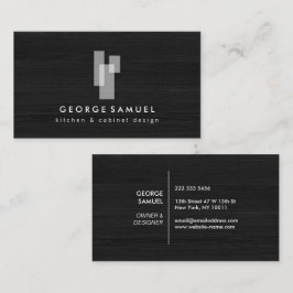 Modern Architectural Blocks Logo II White/Gray  名刺