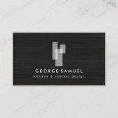 Modern Architectural Blocks Logo II White/Gray 名刺 (正面)