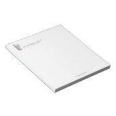 Modern Architectural Blocks Logo Minimalist ノートパッド (アングル)