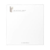 Modern Architectural Blocks Logo Minimalist ノートパッド (正面)