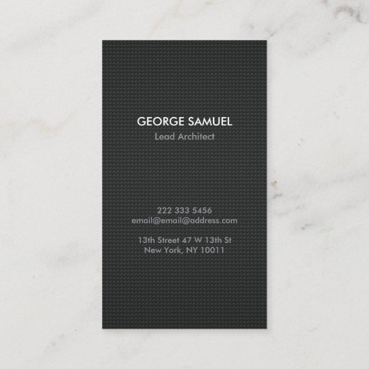 Modern Architectural Blocks Logo White/Gray  名刺 (裏面)