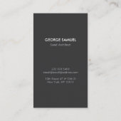 Modern Architectural Blocks Logo White/Gray 名刺 (裏面)